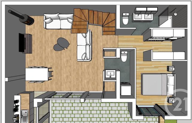 maison à vendre - 4 pièces - 99.66 m2 - ST MAUR DES FOSSES - 94 - ILE-DE-FRANCE - Century 21 Les Clés Du Parc